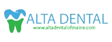 The Alta Dental of Maine website scrolling logo